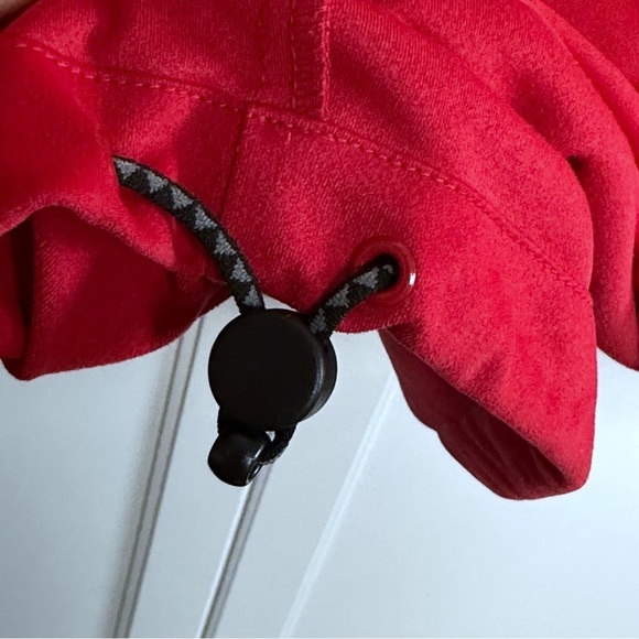 Greg Norman Golf Jacket Pullover 1/3 Zip Windproof Sz Large Red Water Repellent - Picture 11 of 12